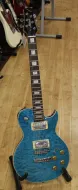 Aria Pro 2 PE - F80 Blue Birds Eye Maple Les Paul Style Electric Guitar 05