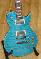 Aria Pro 2 PE - F80 Blue Birds Eye Maple Les Paul Style Electric Guitar 04 - Click to enlarge