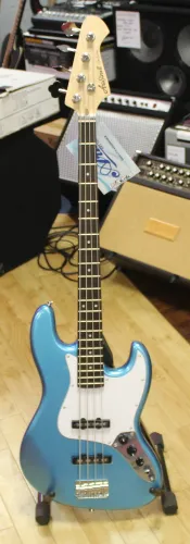 Aria Pro 2 STB Series Electric Bass Guitar Blue Sparkle 04