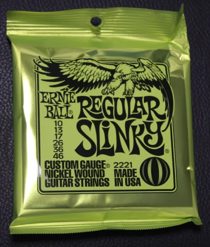 Ernie Ball Regular Slinky 10 - 46 Electric Guitar Strings Sarum Guitars & Drums Salisbury Wiltshire