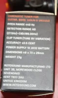 RotoSound HT-200 Chromatic Clip On Tuner Guitar Bass Uke Banjo Tune Sarum Guitars & Drums Salisbury Wiltshire 01 - Klikk for å forstørre