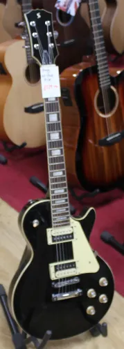 Stagg Les Paul Type Electric Guitar Black Sarum Guitars & Drums Salisbury Wiltshire 04