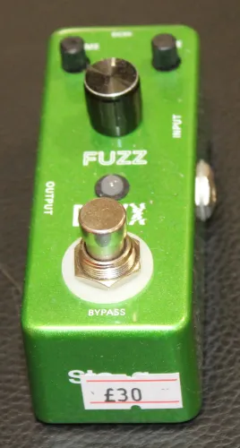 Stagg Blaxx Fuzz Pedal Guitar Mini Pedal Fuzz Effects Sarum Guitars & Drums