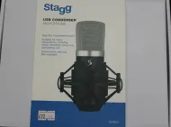 Stagg Condenser Microphone USB Inc Shock Mount & Pop Filter in stock now at Sarum Guitars & Drums music shop, Salisbury 01