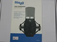 Stagg Condenser Microphone USB Inc Shock Mount & Pop Filter in stock now at Sarum Guitars & Drums music shop, Salisbury 01 - Click to enlarge