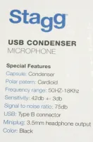 Stagg Condenser Microphone USB Inc Shock Mount & Pop Filter in stock now at Sarum Guitars & Drums music shop, Salisbury 02 - Click to enlarge