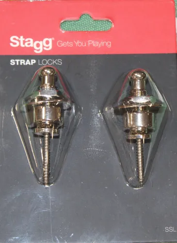 Stagg Straplocks Guitar Strap Locking Straplocks Set Sarum Guitars & Drums Salisbury Wiltshire 