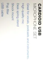 Stagg USB Microphone Set Cardioid Vocals Podcasts Instruments Mic 02 - לחץ להגדלה