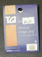 TGI Bridge Pins 6mm White Acoustic Guitar Bridge Pins Sarum Guitars & Drums 02 - Click to enlarge