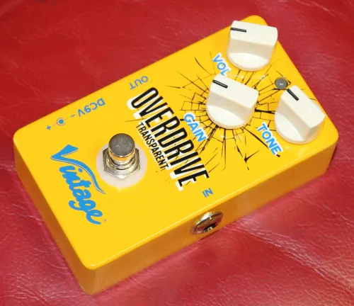 Vintage VFX08 Transparent Overdrive Pedal Electric Guitar FX Pedal Sarum Guitars 03