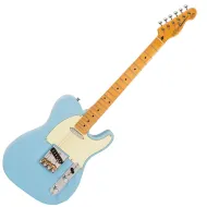 Vintage V75 Reissued Electric Guitar - Laguna Blue 06