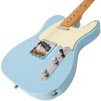Vintage V75 Reissued Electric Guitar - Laguna Blue 04 - Klik om te vergroten