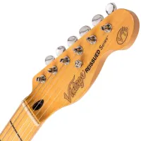 Vintage V75 Reissued Electric Guitar - Laguna Blue 01 - Klik om te vergroten