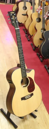 Vintage VEC 300N Electro Acoustic Guitar Sarum Guitars 04